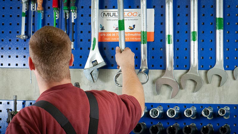 Panneau à outils